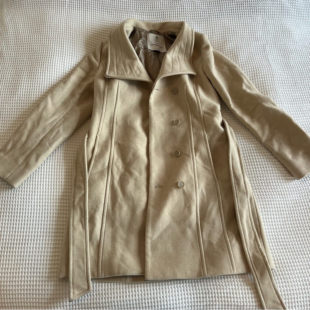 aritzia oatmeal connor coat